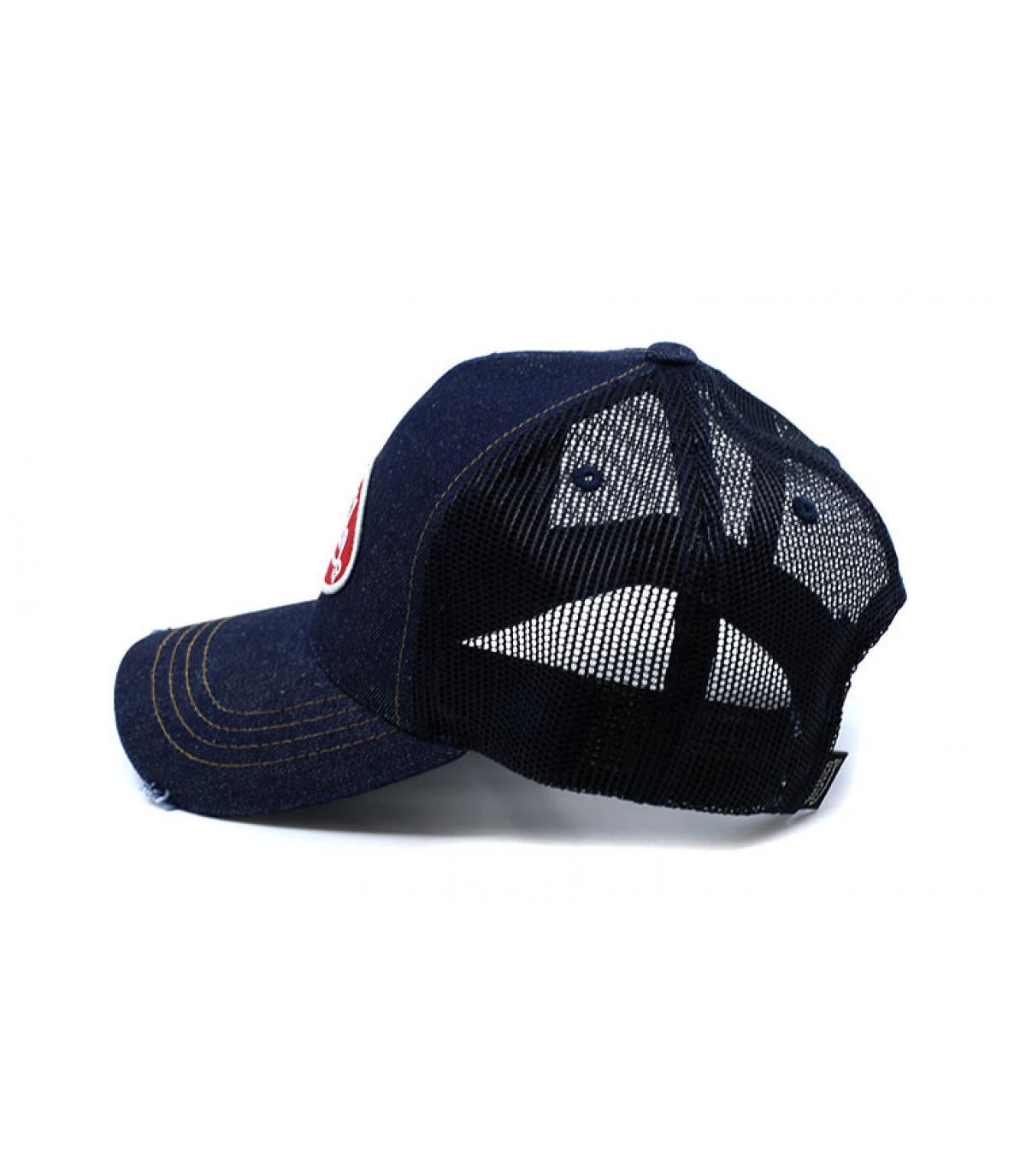 Von Dutch Denim Von Dutch cap with red pat Von Dutch Denim Von Dutch cap with red pat